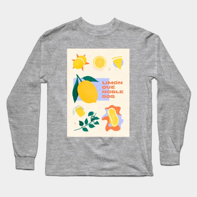 Ode to lemon Long Sleeve T-Shirt by floracasti